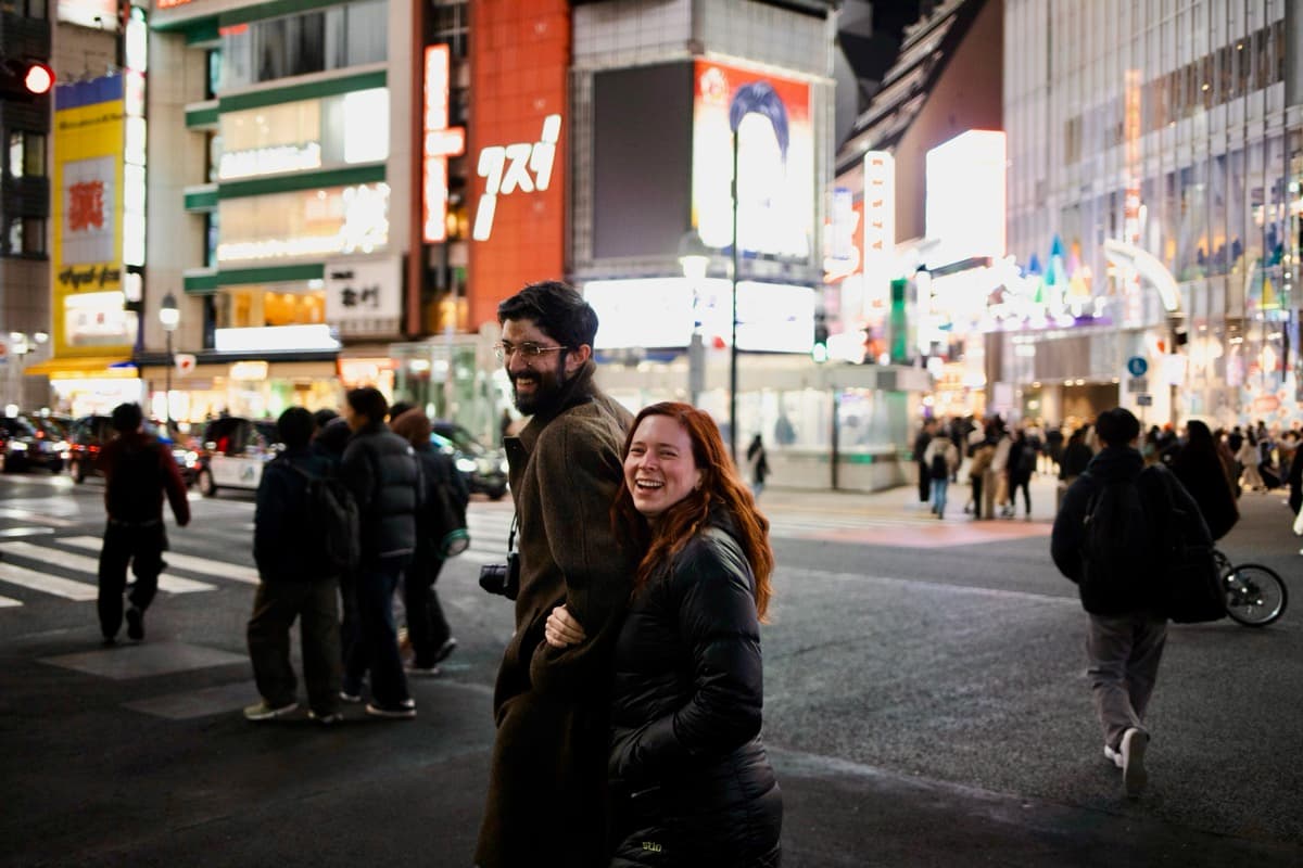 Blake and Amit in Shibuya